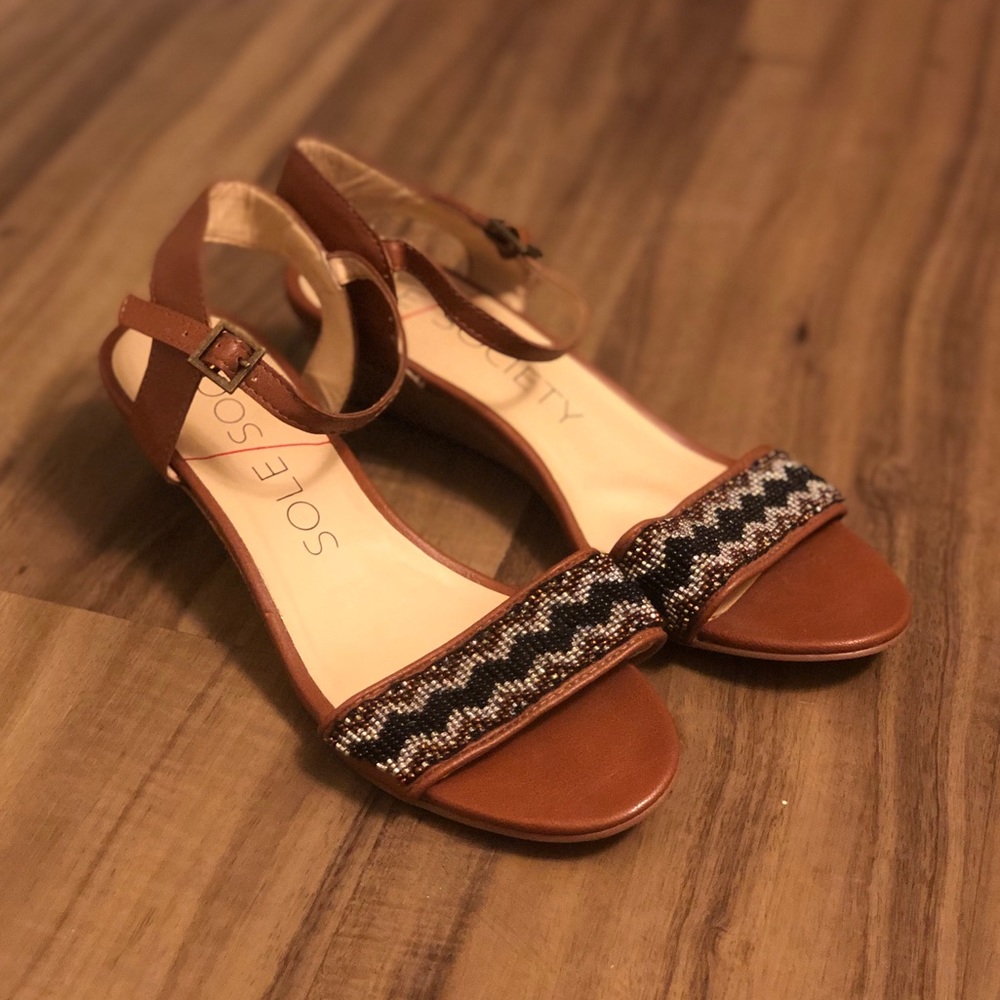 Sole Society Beaded Sandals
